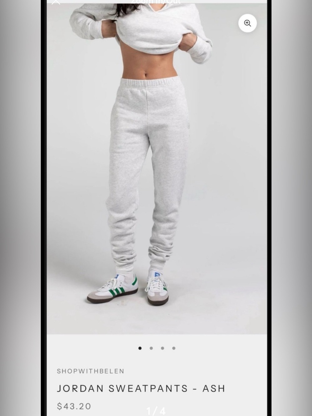 Belen White Lounge Pants Size S 0286
